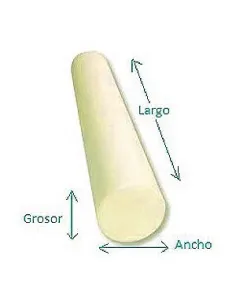 Cilindro goma espuma (Densidad Suave)  D-20, Cilindros y Cuñas Goma Espuma
